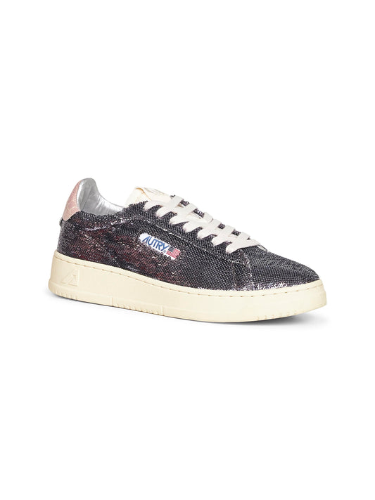 Sneakers Dallas Low in paillettes viola