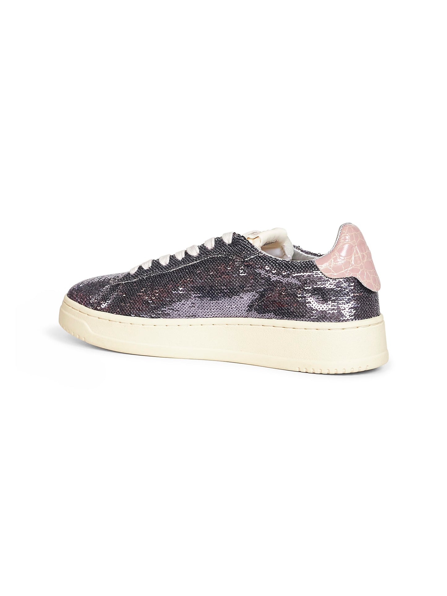Sneakers Dallas Low in paillettes viola