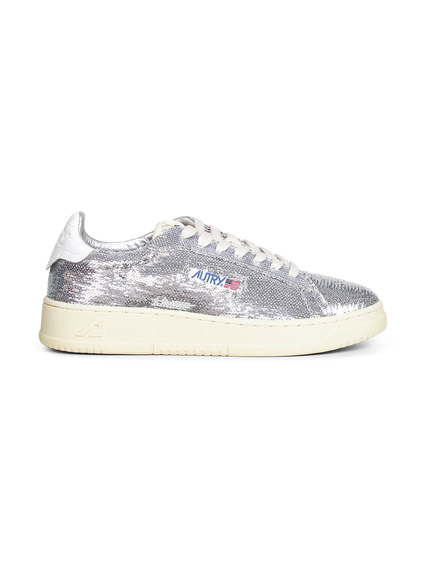 Silver sequin Dallas Low sneakers