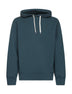 Green cotton logo hoodie