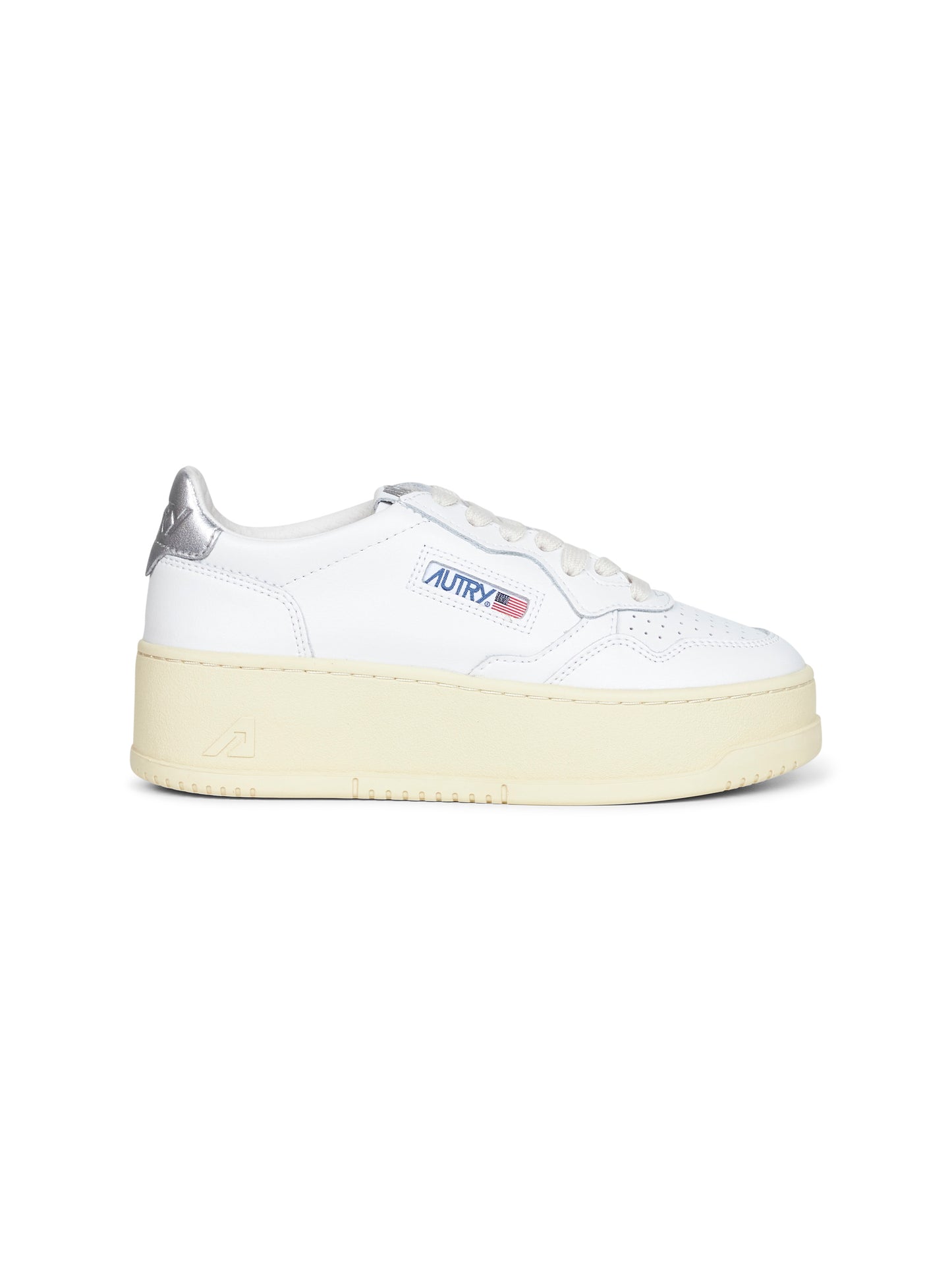 Sneakers Medalist Platform in pelle bianca