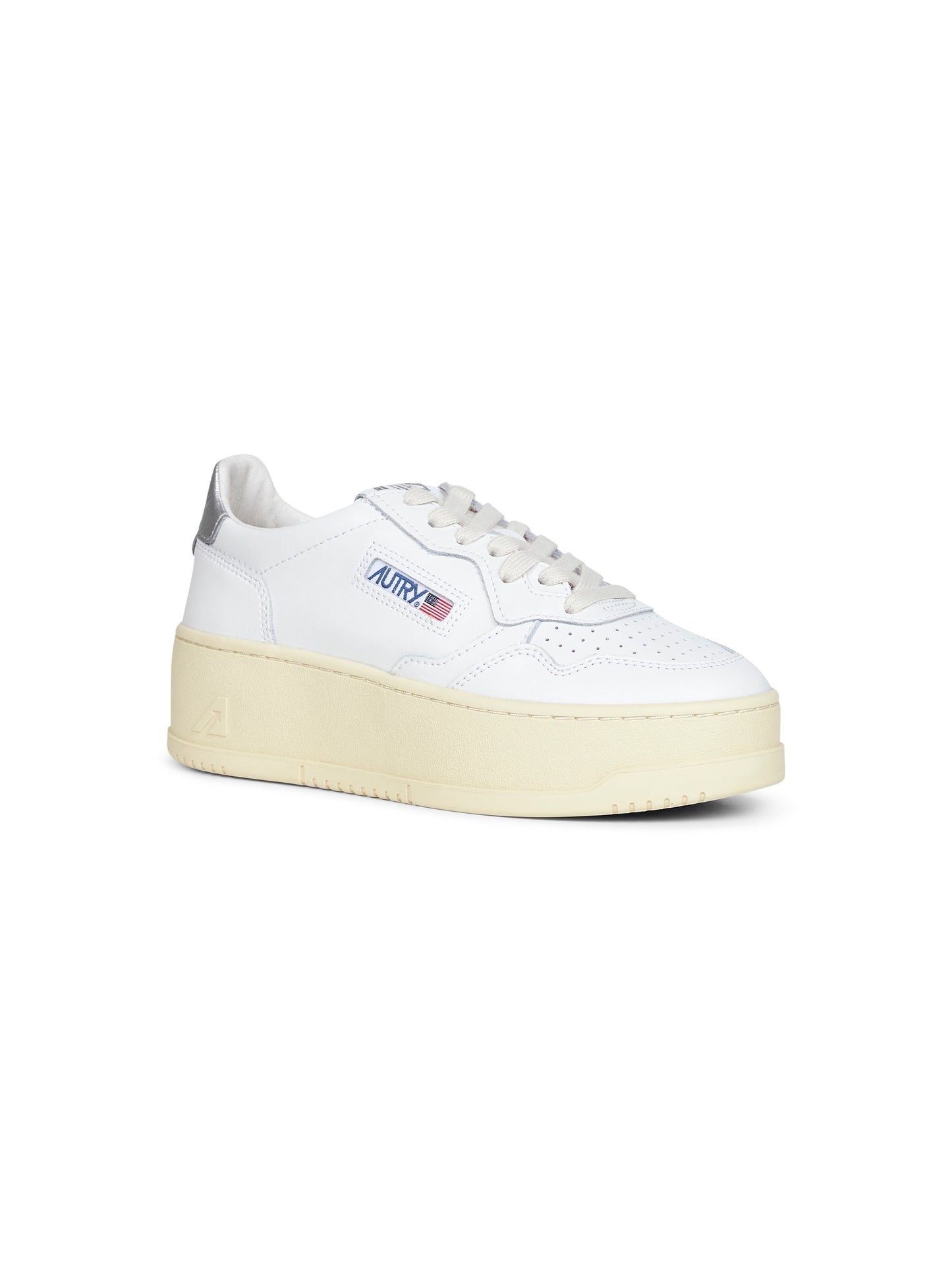 Sneakers Medalist Platform in pelle bianca