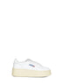 Sneakers Medalist Platform in pelle bianca<BR/>