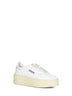 Sneakers Medalist Platform in pelle bianca<BR/>