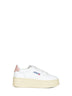 Sneakers Medalist Platform in pelle bianca