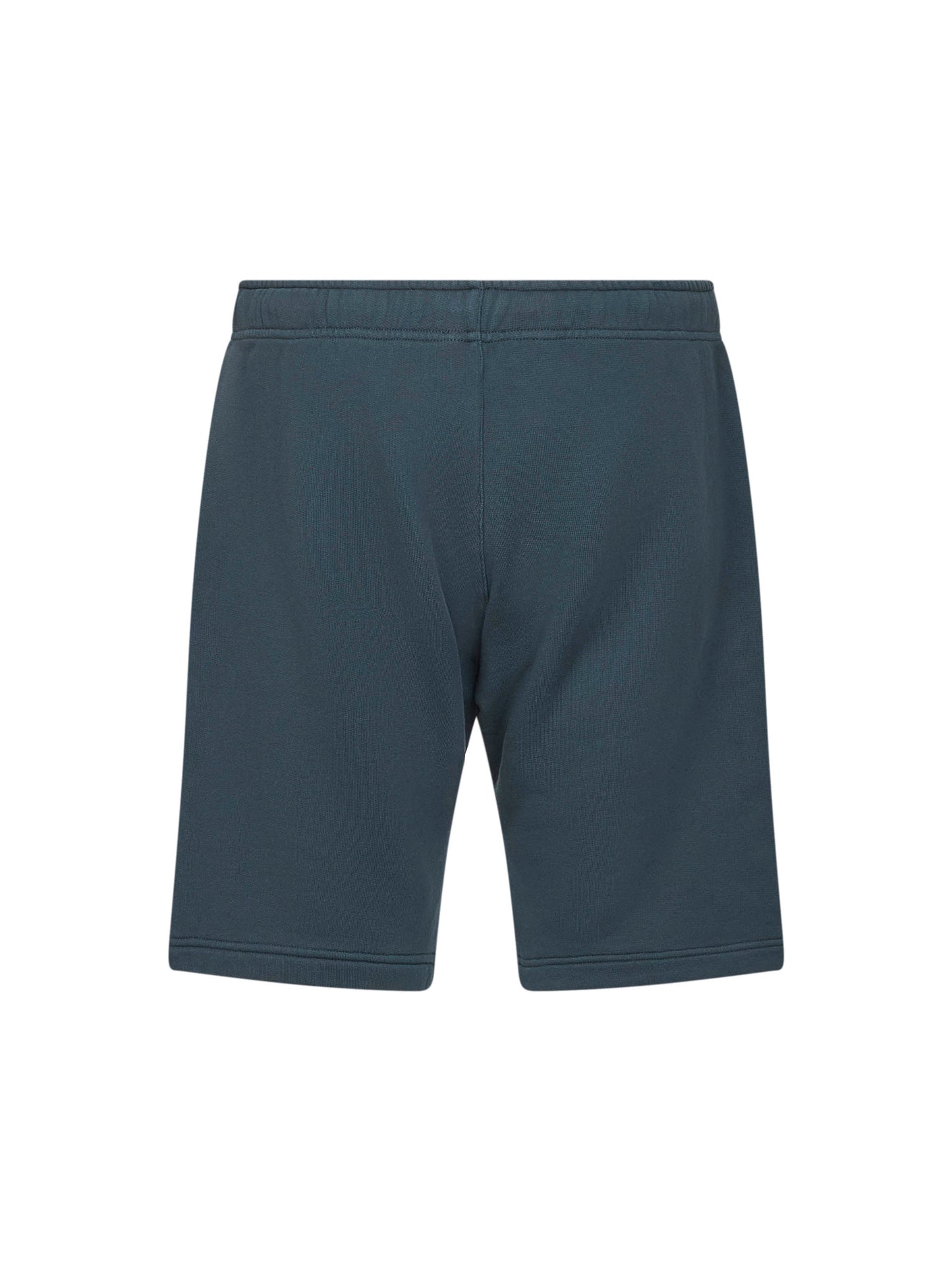 Green cotton logo sweatshorts