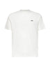 White jersey embroidered logo T-shirt