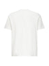 White jersey embroidered logo T-shirt