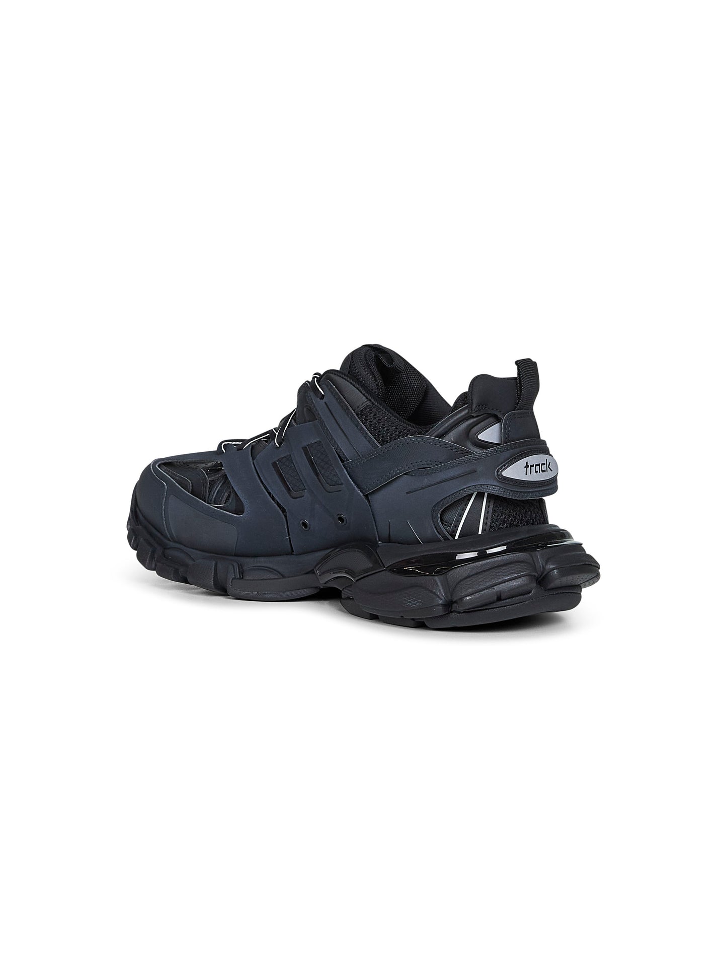 Black mesh and nylon Track sneakers