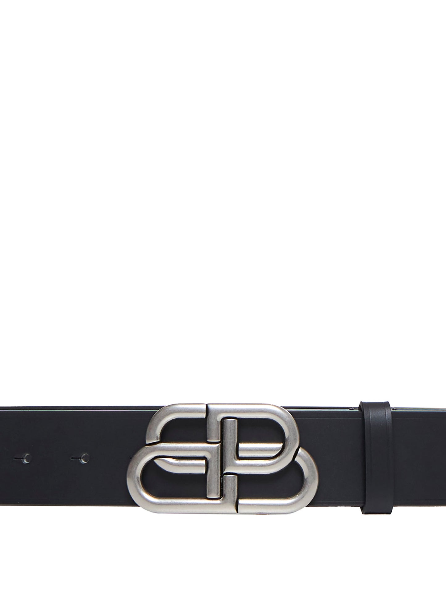 BB logo leather belt
