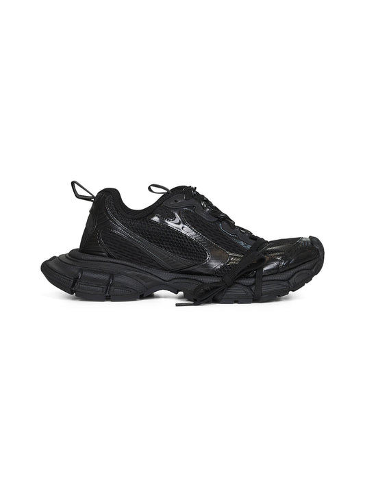 Black mesh and polyurethane 3XL sneakers