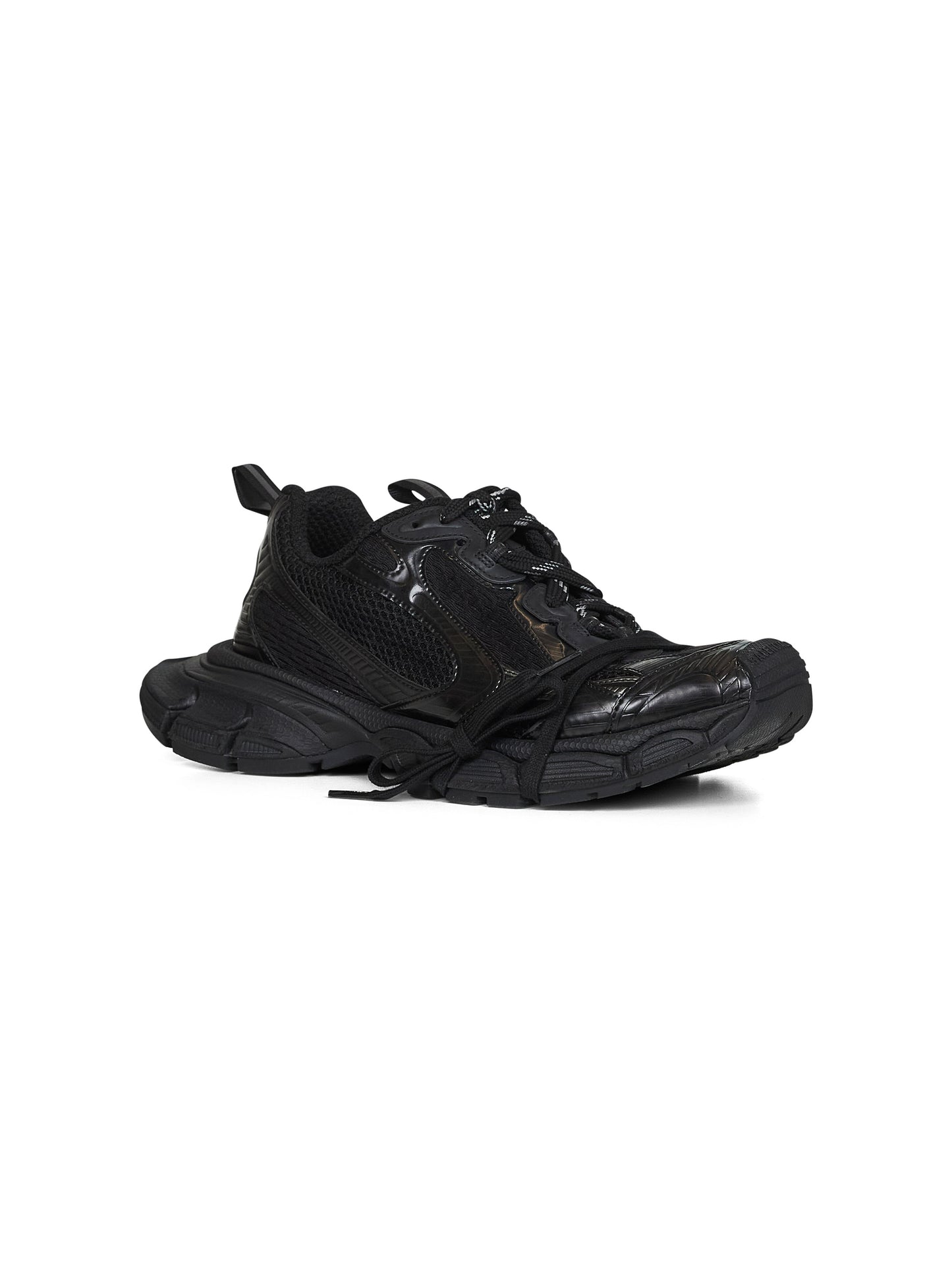 Sneakers 3XL in mesh e poliuretano nero