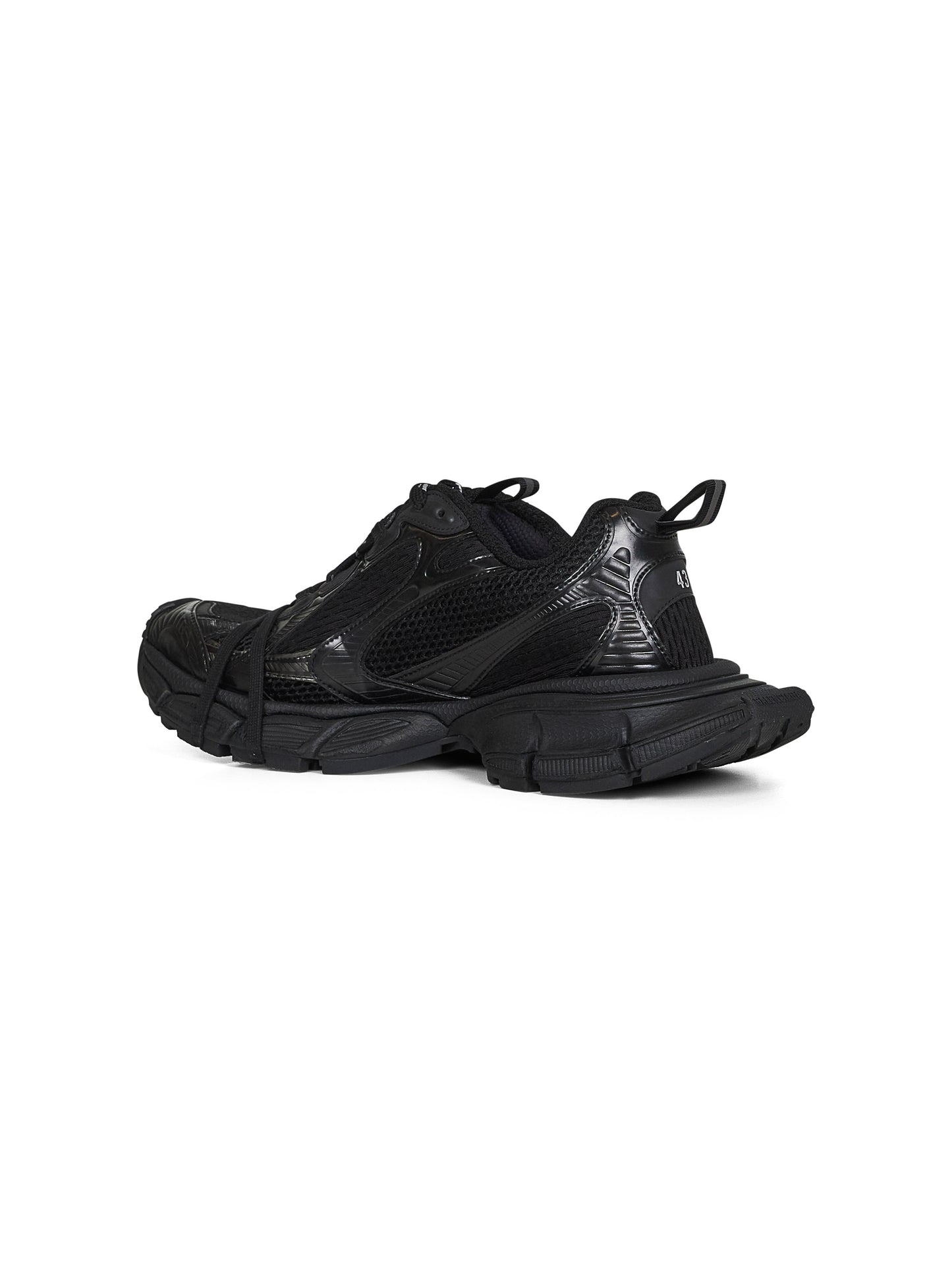 Sneakers 3XL in mesh e poliuretano nero