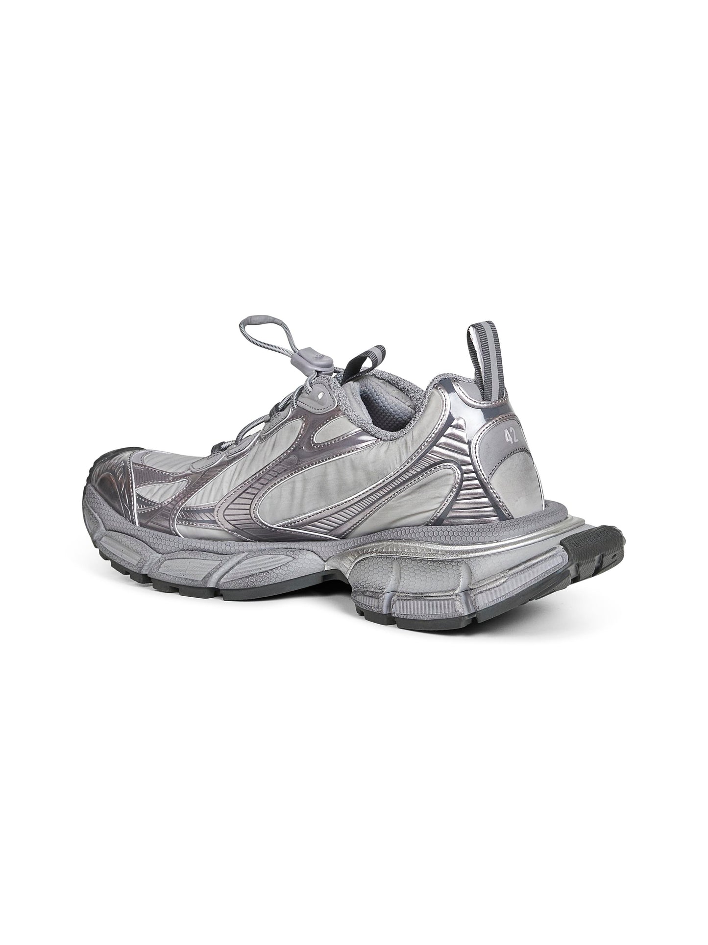 Sneakers 3XL in mesh e poliuretano grigio