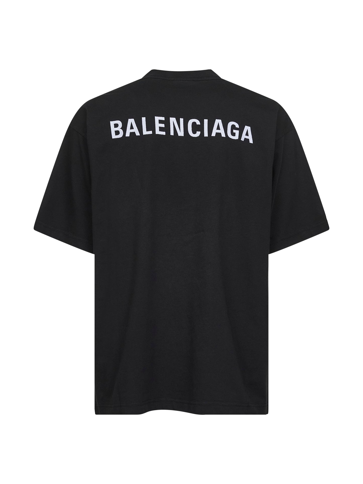 T-Shirt New Balenciaga Back Medium Fit nera