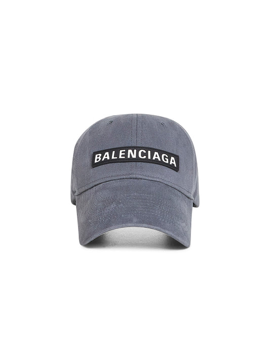 Grey drill Patch baseball cap
