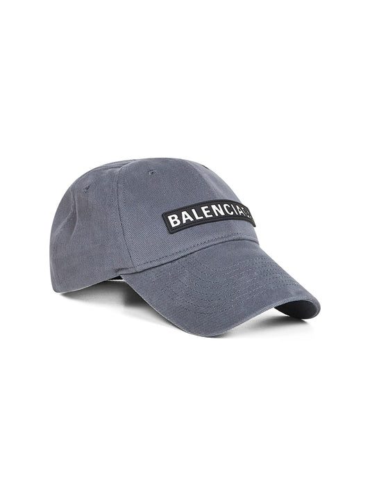 Grey drill Patch baseball cap
