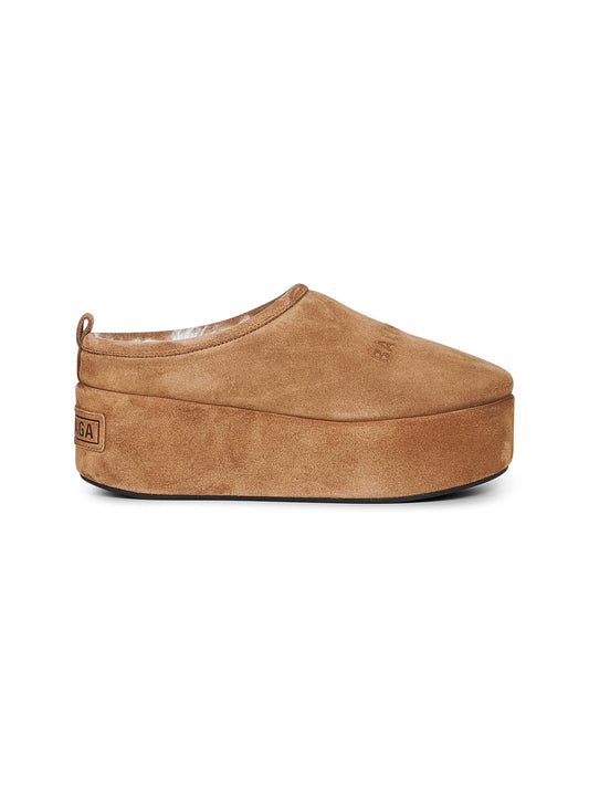 Camel Alaska Soft platform mules