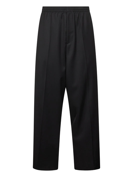 Pantaloni Tailored in lana nera