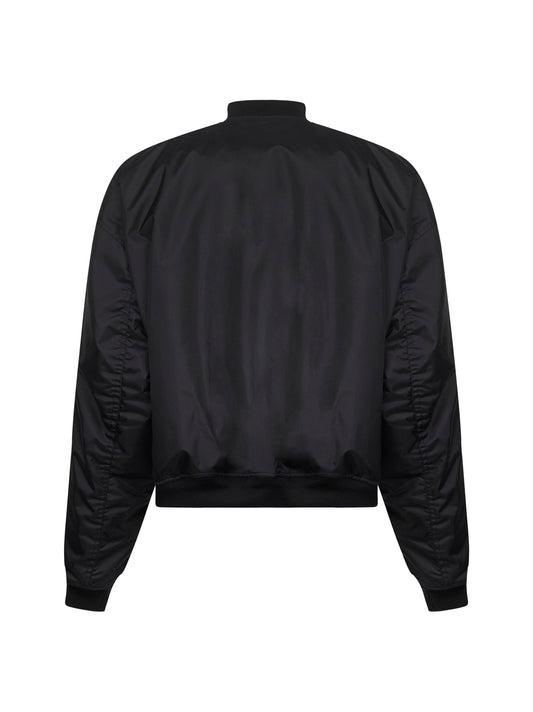 Giacca Bomber Large Fit in poliammide nero