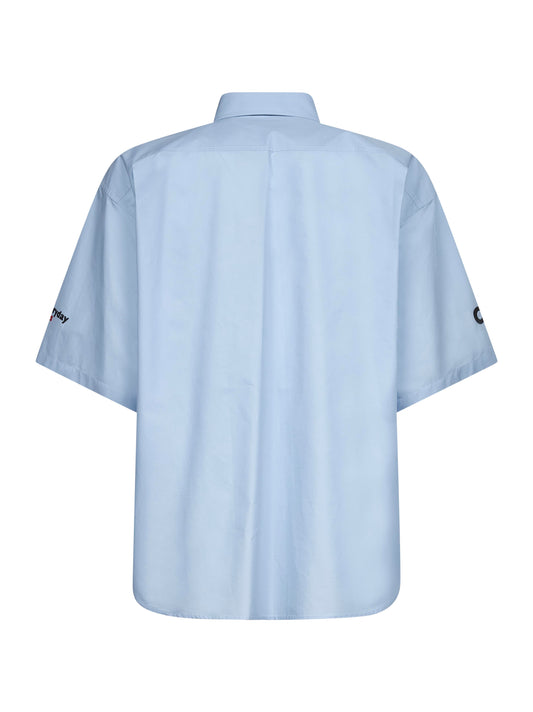 Camicia CEO Uniform Logo Oversize azzurra