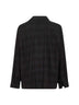 Camicia A Strati in popeline e jersey nero