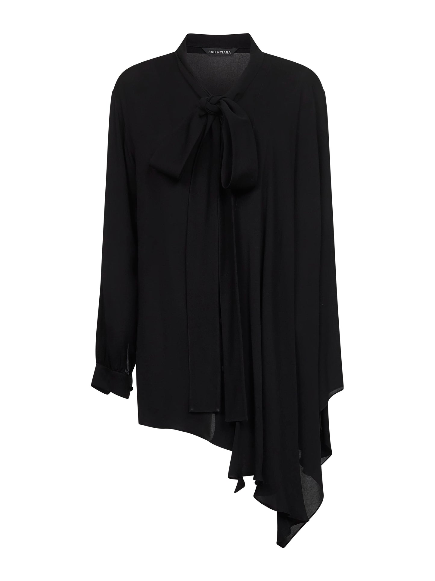 Black georgette Scarf Blouse