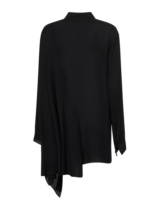 Black georgette Scarf Blouse