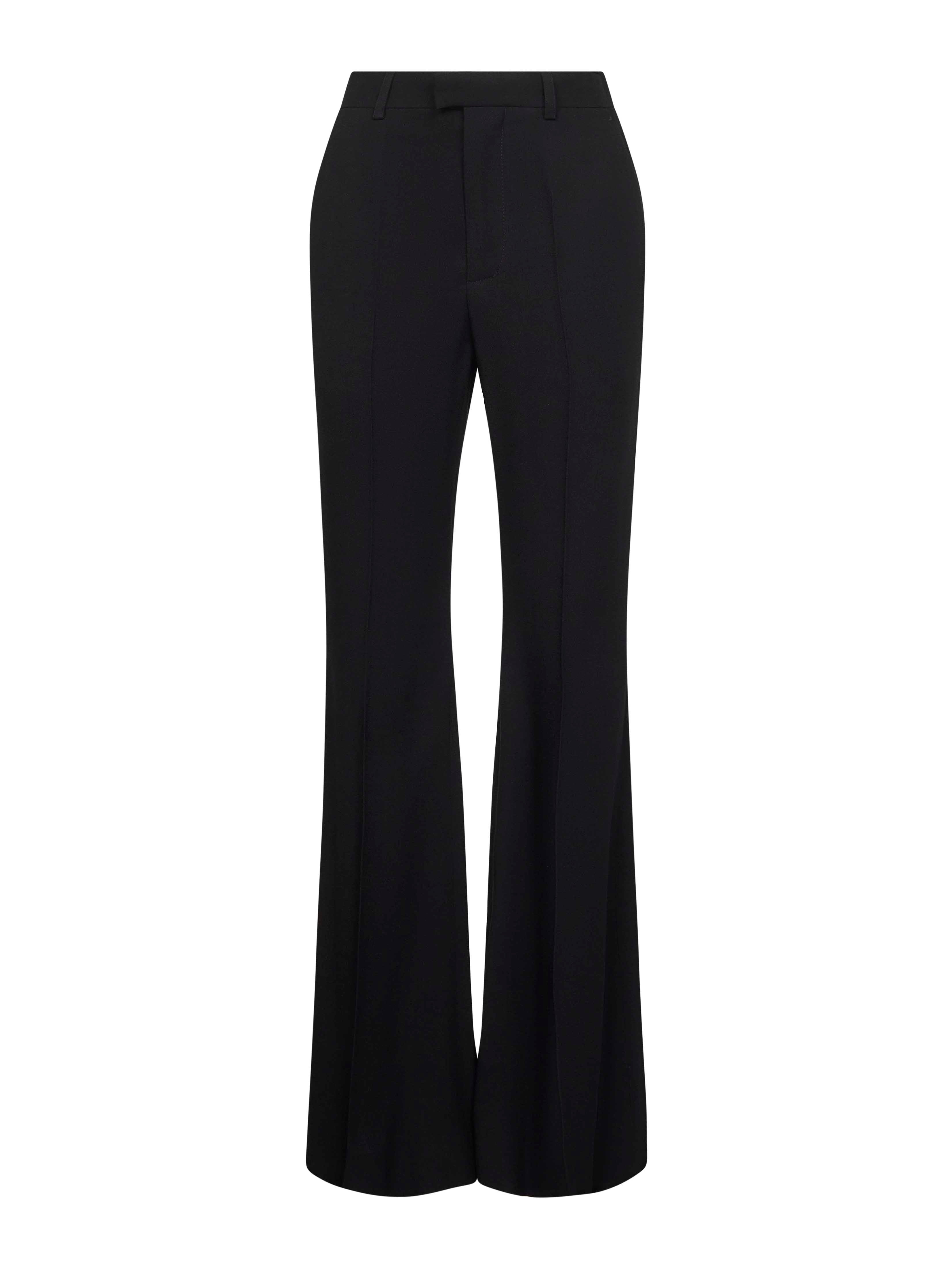 パンツ BALENCIAGA Black viscose palazzo pant (843495TSO17 1000) Black fluid viscose Flared trousers – Daniello.com