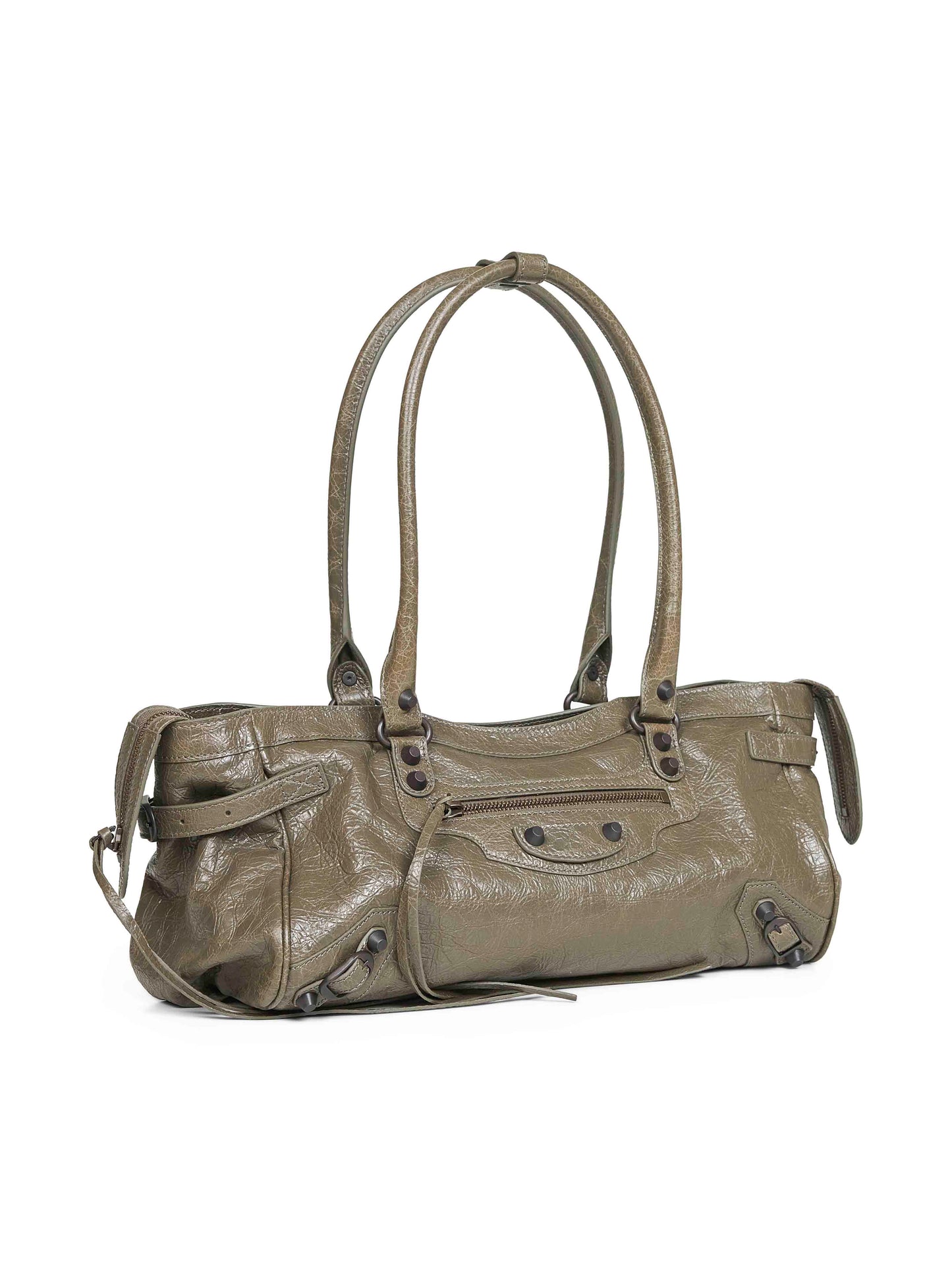 Borsa a spalla Le City East-West verde militare