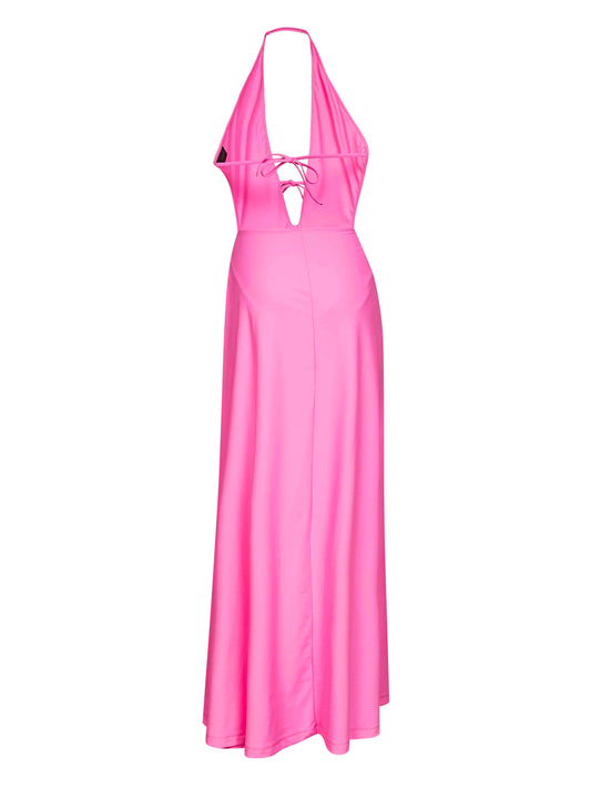Abito asimmetrico rosa BB