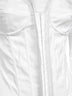 White stretch poplin Corseted Shirt