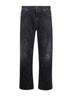 Jeans Taglio Disinvolto Destrutturati in denim nero