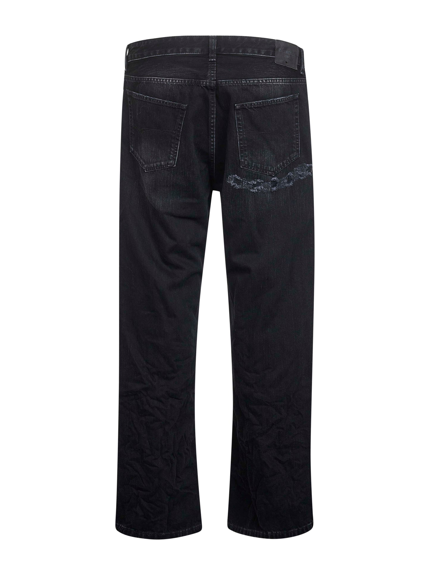 Jeans Taglio Disinvolto Destrutturati in denim nero