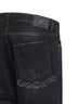 Jeans Taglio Disinvolto Destrutturati in denim nero