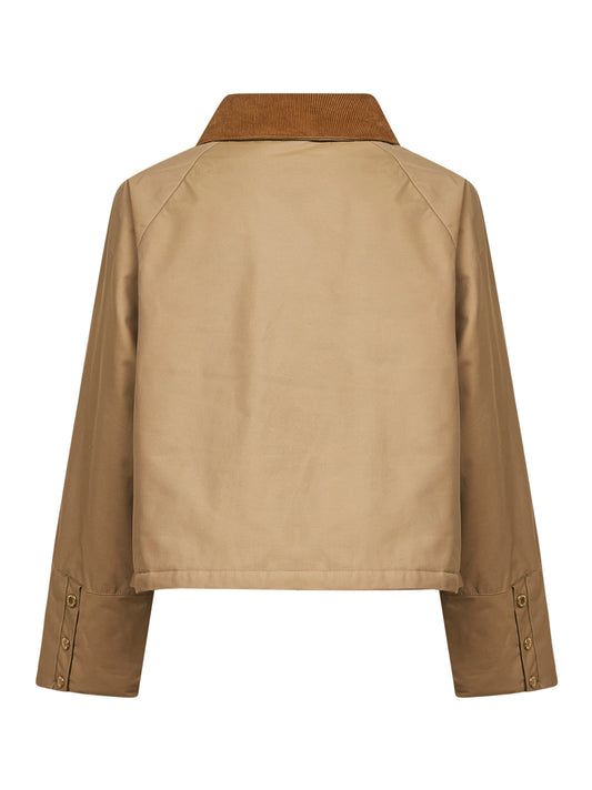 Brown Phoebe waxed jacket