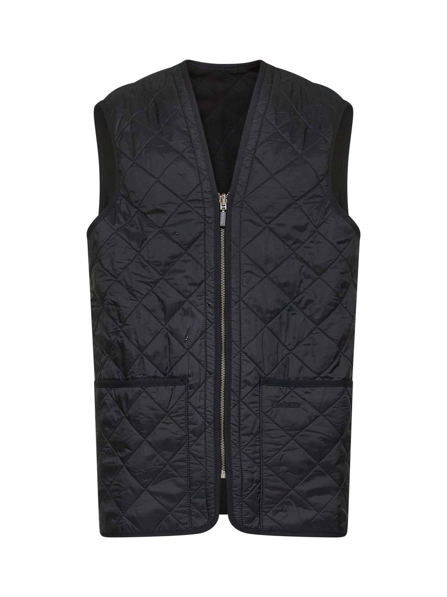 Gilet trapuntato/fodera Polarquilt nero