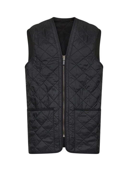 Gilet trapuntato/fodera Polarquilt nero