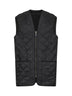 Gilet trapuntato/fodera Polarquilt nero