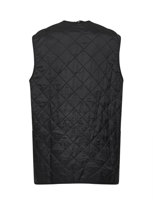 Gilet trapuntato/fodera Polarquilt nero