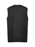 Gilet trapuntato/fodera Polarquilt nero