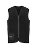 Gilet trapuntato/fodera Polarquilt nero