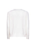 White virgin wool knit cardigan