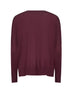 Burgundy virgin wool oversized sweater