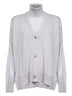 Grey virgin wool knit twin set