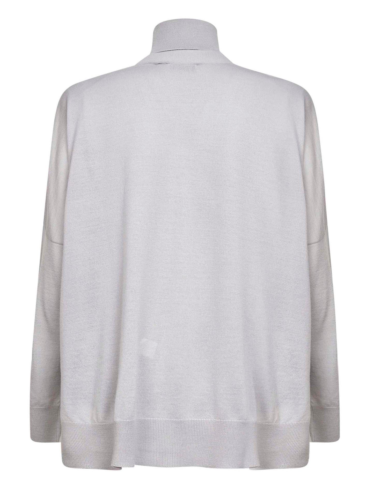 Grey virgin wool knit twin set