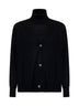 Black virgin wool twin set
