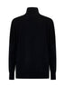 Black virgin wool twin set