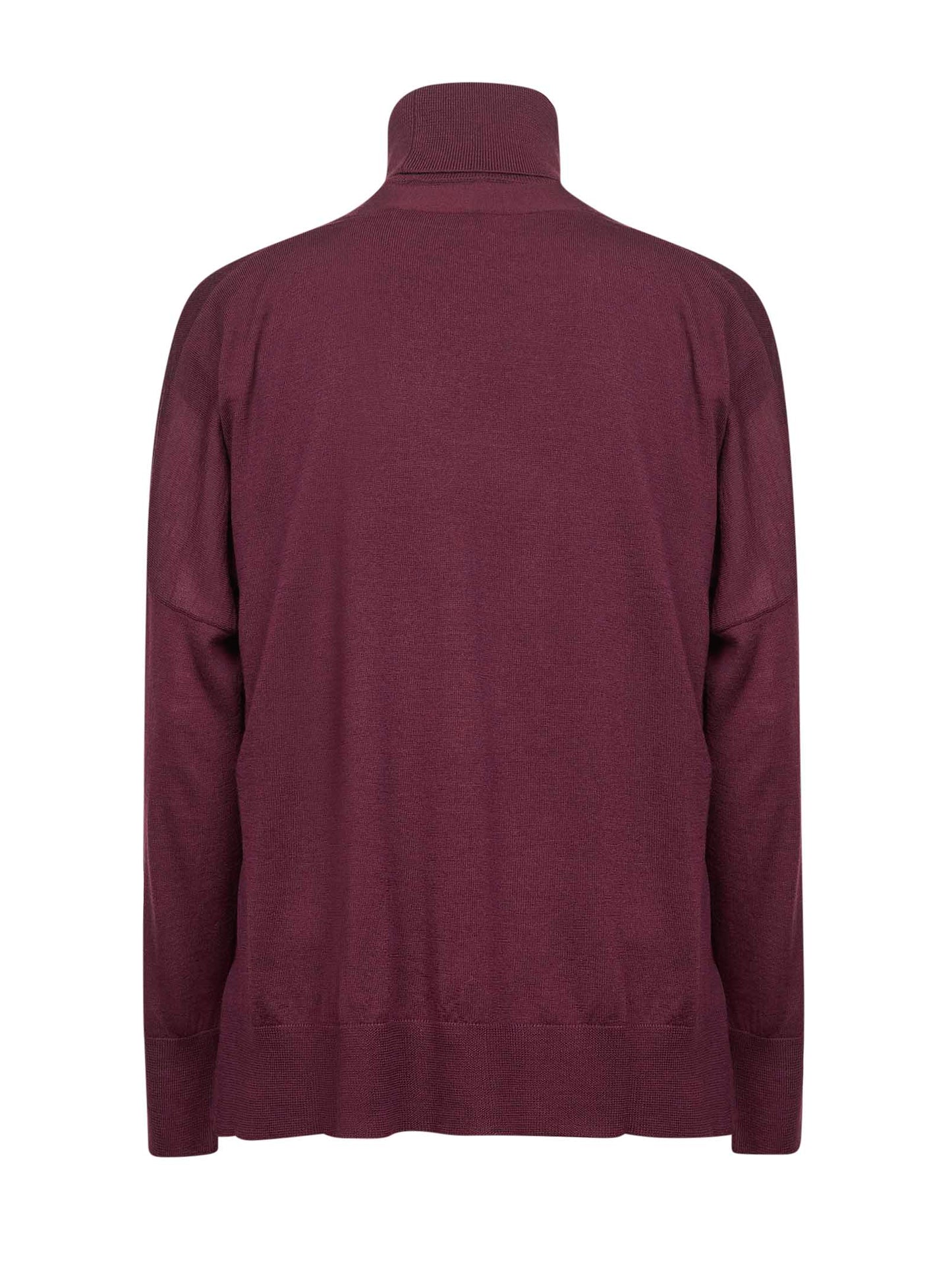 Burgundy virgin wool knit twin set