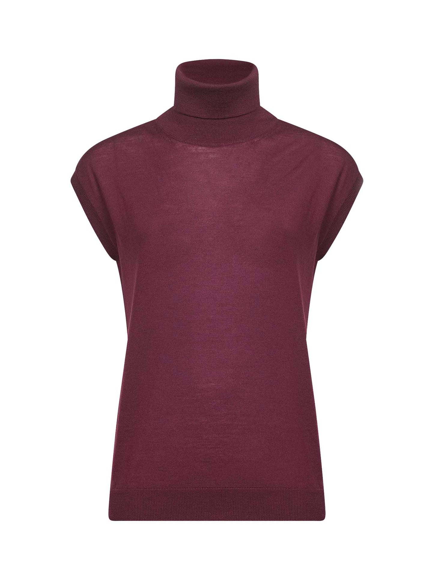 Burgundy virgin wool knit twin set